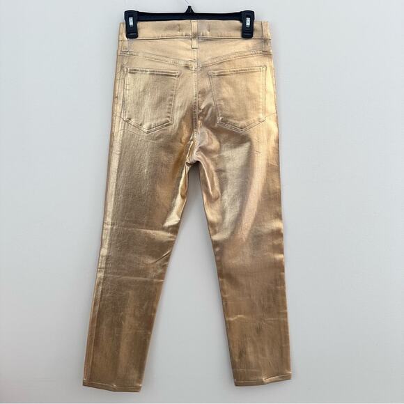 Joes Jeans Luna High Rise Cigarette Ankle Gold Jeans 27 - Picture 2 of 8